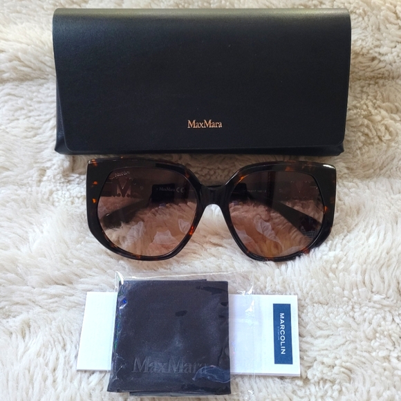 🍒NIB🍒 MAXMARA 58mm CLASSIC BEAUTY SUNGLASSES - Picture 5 of 5